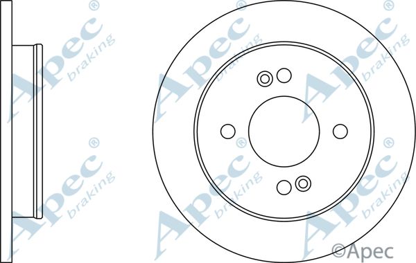 APEC BRAKING stabdžių diskas DSK2496